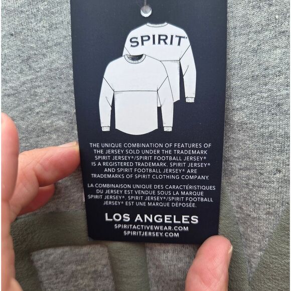 Spirit Jersey Ladies Gray and Pink Cozy Fleece Sounvenir Sweatshirt Sz L - Picture 9 of 14